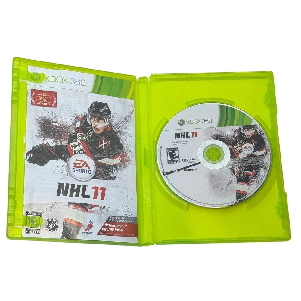 NHL 11 EA Sports Xbox 360 Video Game Hockey NTSC Complete With Manual